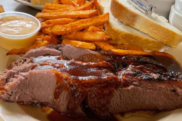 Back Porch Bar & Grill Savory Beef Brisket with Sweet Potato Fries