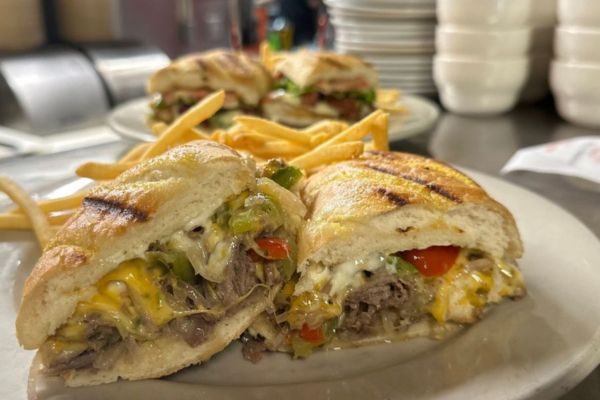 Back Porch Bar & Grill Philly Cheesesteak Sandwich